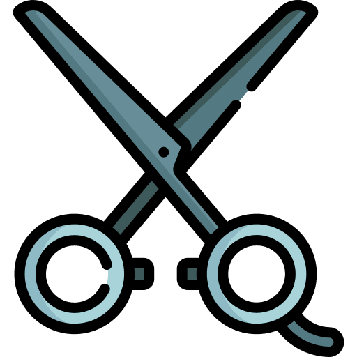 Scissors cutting beauty hair cut icon Scissors cutting beauty hair cut icon