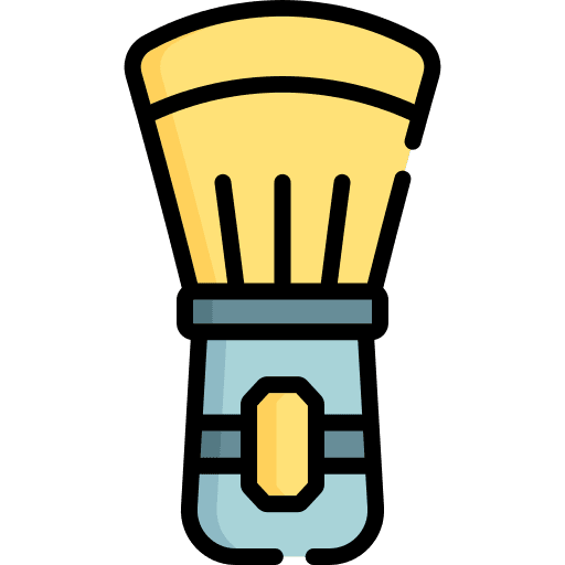 Shaving brush beauty grooming barber shop icon Shaving brush beauty grooming barber shop icon