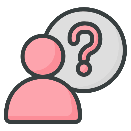 Help user question mark communications icon