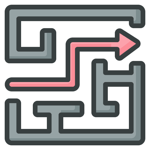 Maze maze strategy complexity icon