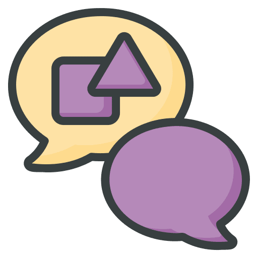 Discussion communications discussion business and finance icon Discussion communications discussion business and finance icon