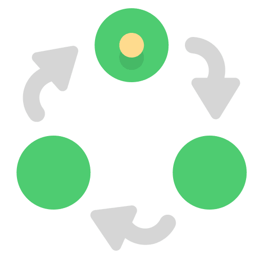 Connection agile process work icon Connection agile process work icon