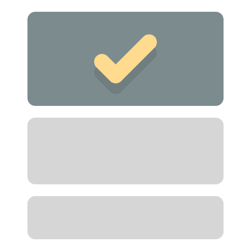 Priority steps check prioritize icon Priority steps check prioritize icon