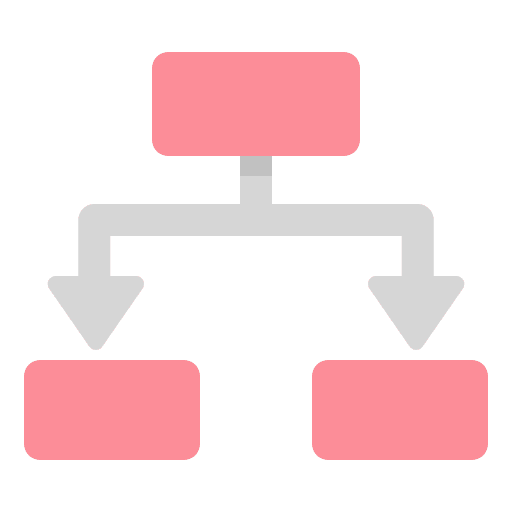 Scheme project plan hierarchical structure hierarchy icon Scheme project plan hierarchical structure hierarchy icon