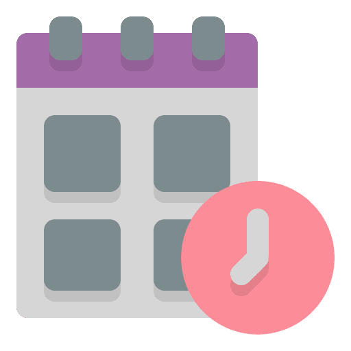 Calendar management time schedule icon Calendar management time schedule icon