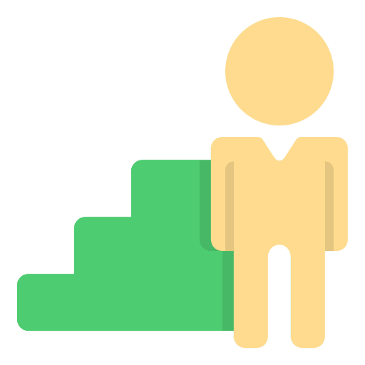Career goal business and finance development icon Career goal business and finance development icon