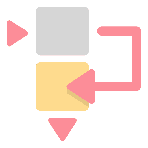 Workflow project management planning process icon Workflow project management planning process icon