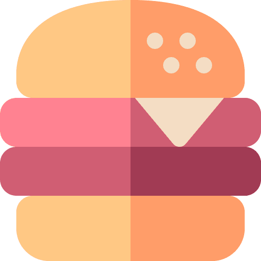 Cheeseburger sandwich beef food and restaurant icon