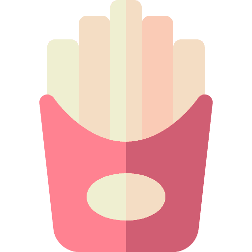 French fries french fries fast food potatoes icon