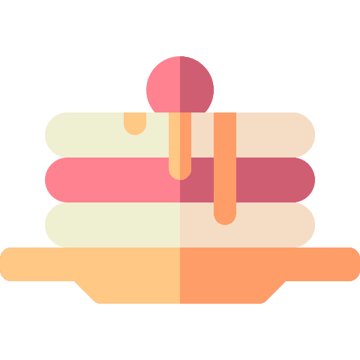 Pancake breakfast sweet food bakery icon Pancake breakfast sweet food bakery icon
