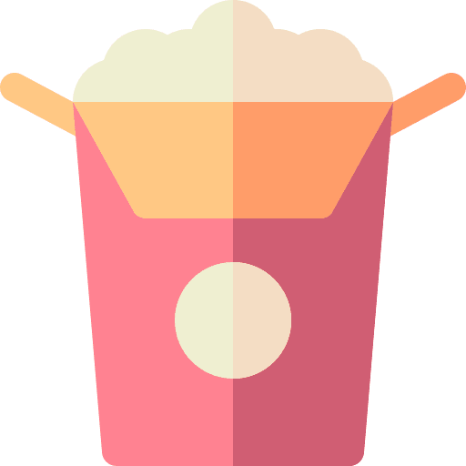 Popcorn box cinema snacks food and restaurant icon Popcorn box cinema snacks food and restaurant icon