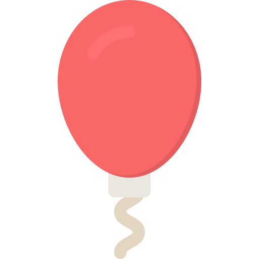 Balloon entertainment celebration decoration icon