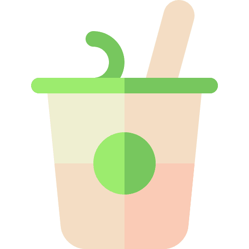 Yogurt cream food and restaurant organic icon Yogurt cream food and restaurant organic icon