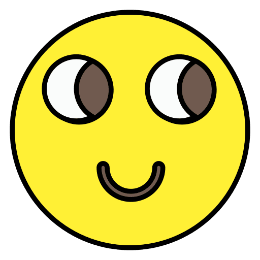 Rolling eyes feelings rolling smiley icon
