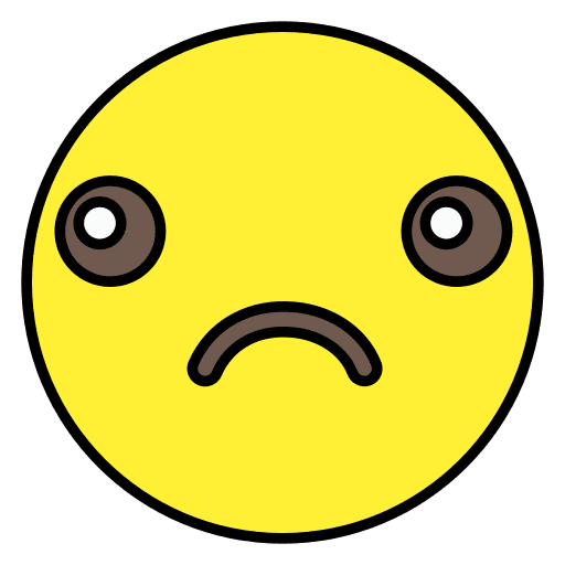Sad face face sad square icon