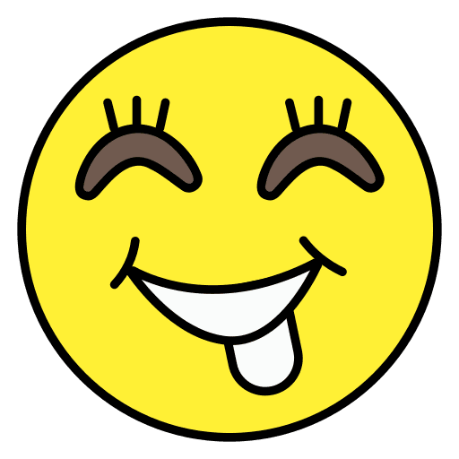 Crazy smileys sticker emoji icon Crazy smileys sticker emoji icon
