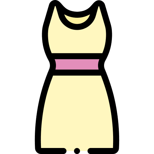 Dress wear fashion neckline icon