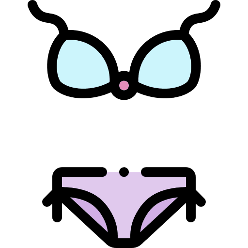 Bikini fashion beach holiday icon