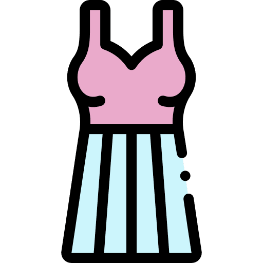 Dress garment dress sleeveless icon