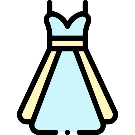 Dress apparel fashion clothing icon
