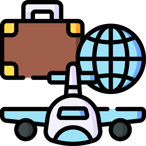 Business trip business trip suitcase position icon