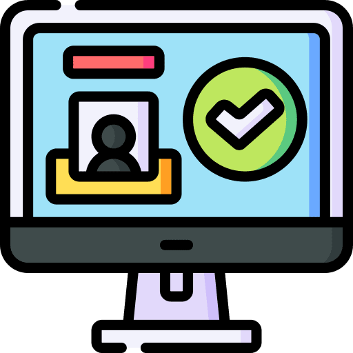 Checking travel electronics check in icon Checking travel electronics check in icon