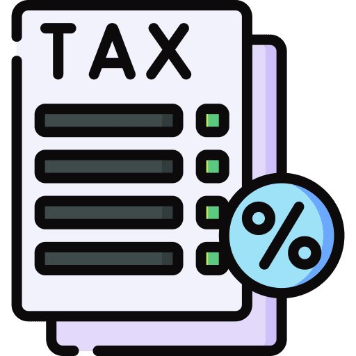 Tax free commerce and shopping shipping and delivery money icon