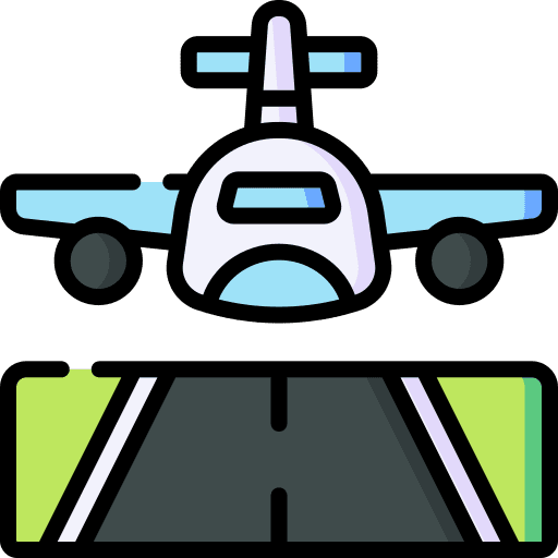 Landing landing travel runway icon Landing landing travel runway icon