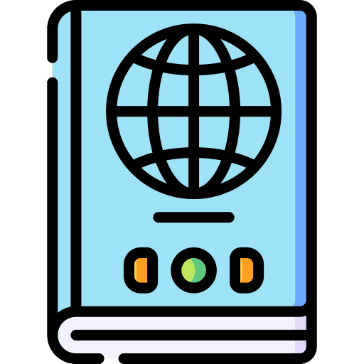 Passport technology document identity icon Passport technology document identity icon