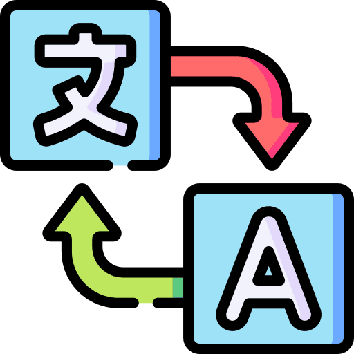 Translation education subject language icon Translation education subject language icon