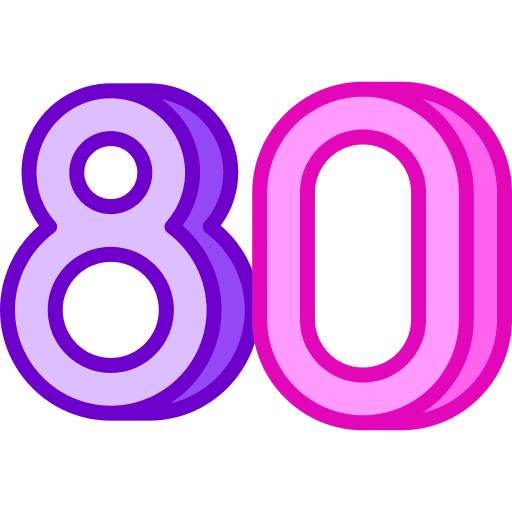 80s years number 80s icon 80s years number 80s icon