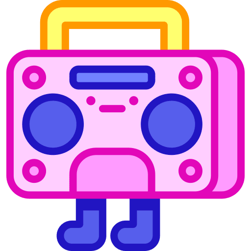 Boombox radio smileys audio icon