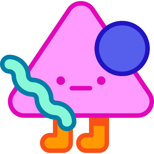 Memphis style graphic smileys design icon