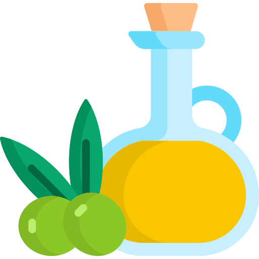 Olive oil vegetarian vegan food and restaurant icon