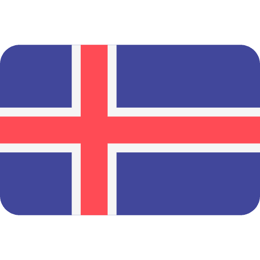 Iceland country world flag icon