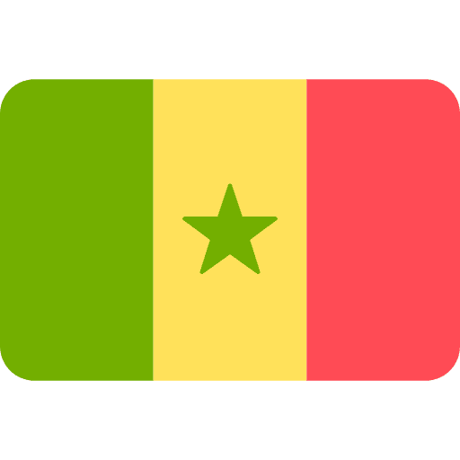 Senegal nation flags world icon