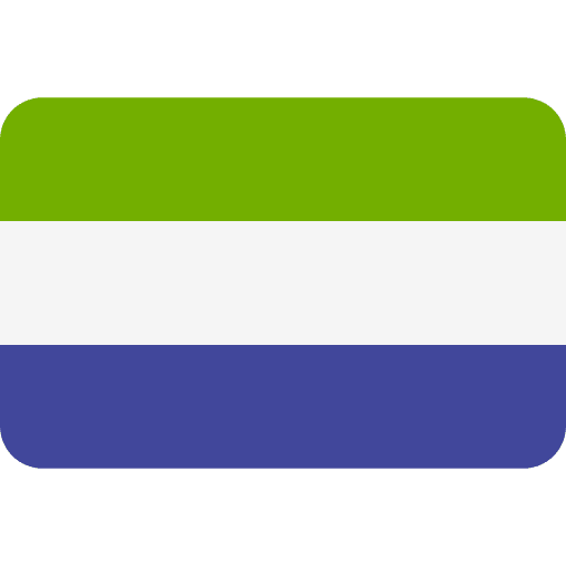 Sierra leone nation flags flag icon