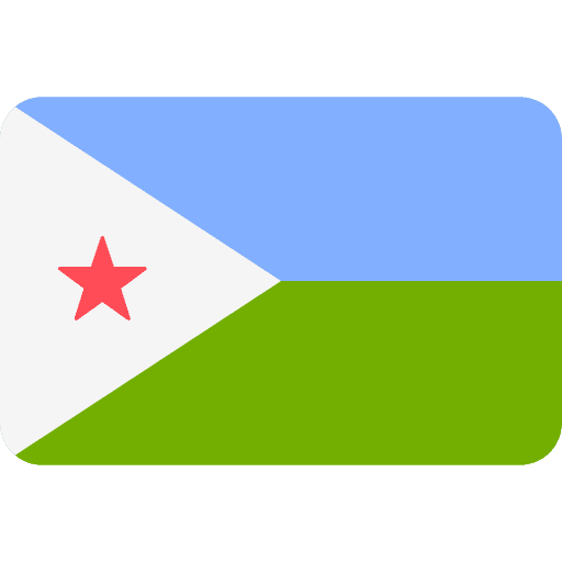 Djibouti country world flags icon