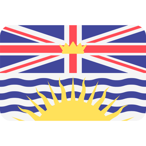 British columbia flag country british columbia icon