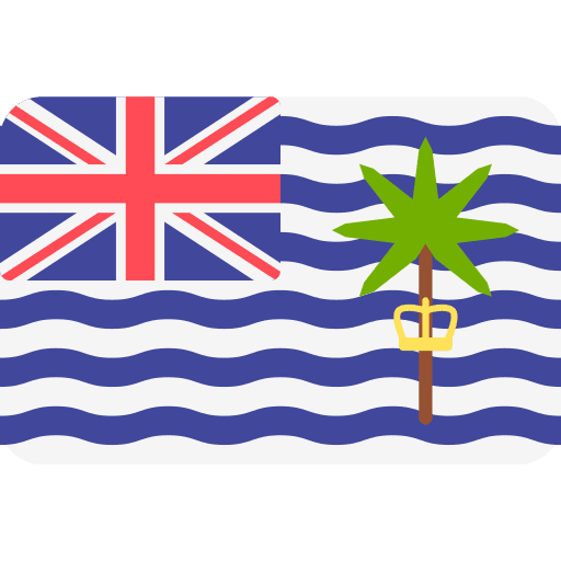 British indian ocean territory country nation flag icon
