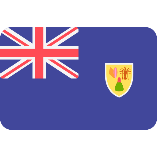 Turks and caicos flag country nation icon