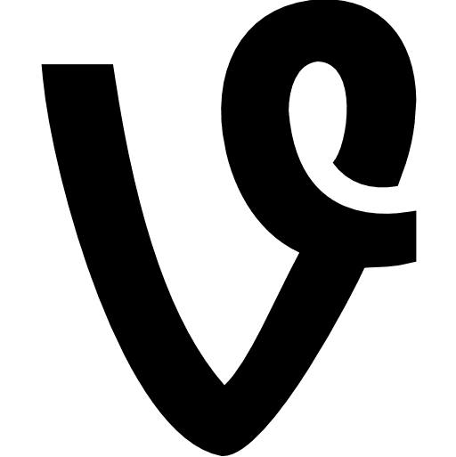 Vine social network communications logotype icon Vine social network communications logotype icon