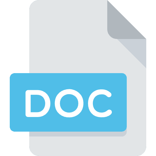 Doc doc extension file icon