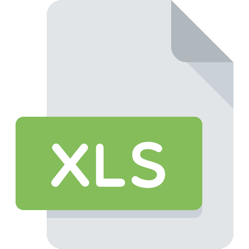 Xls xls format file icon