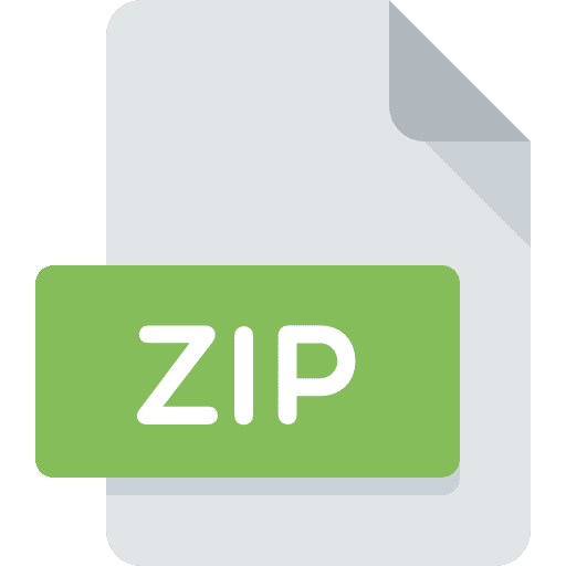 Zip compressed extension zip icon