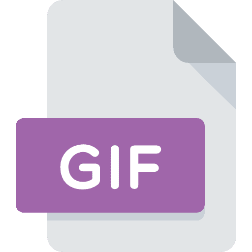 Gif format file extension icon Gif format file extension icon