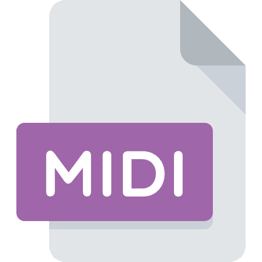 Midi midi document format icon Midi midi document format icon