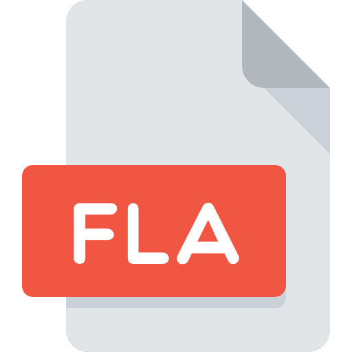 Fla file document extension icon Fla file document extension icon