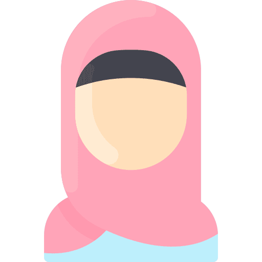 Woman avatar hijab people icon Woman avatar hijab people icon