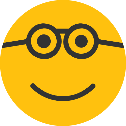 Nerd emoji smileys emoticons icon